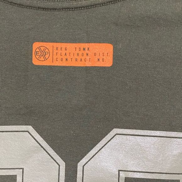 Express Graphic T-Shirt Front Back Print Short Sleeve Cotton Tee Green size XL - Picture 12 of 17